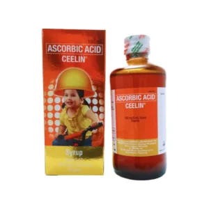 Ascorbic Acid Ceelin Syrup Vitamin C 120ml Food Supplement Orange Flavoured
