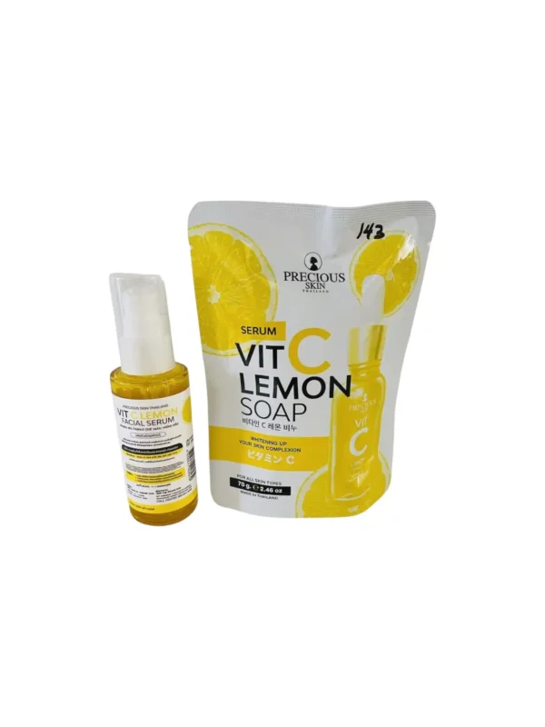 Vit C Lemon Facial Serum And Vit C Lemon Soap Precious Skin