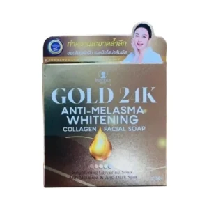 2 x Gold 24K Anti- Melasma Whitening Collagen facial Soap 50g