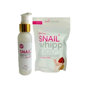 1 x Snail White Concentrated Serum + 1 x SnailWhite Whipp Soap 100g