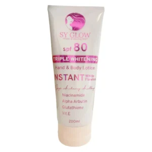 Sy Glow Triple Whitening Hand & Body Lotion SPF80 Whiter Glowing Skin 200 ml