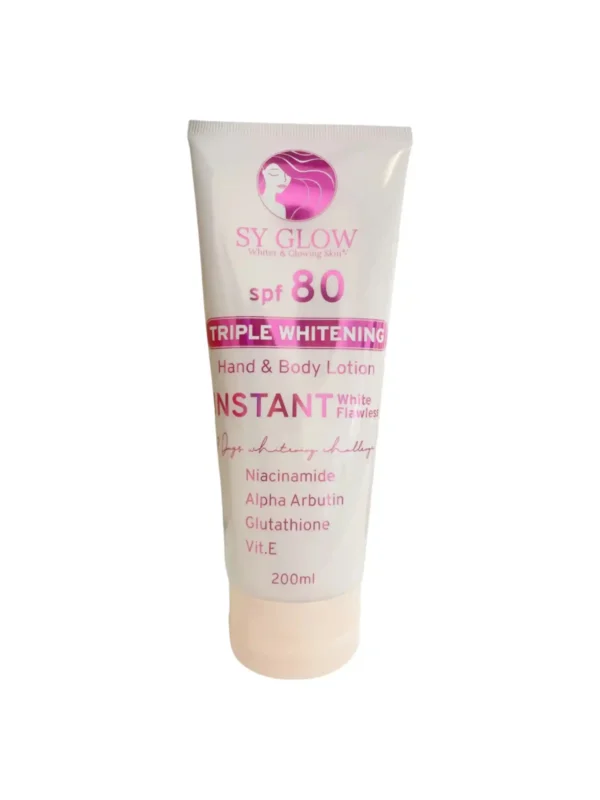Sy Glow Triple Whitening Hand & Body Lotion SPF80 Whiter Glowing Skin 200 ml