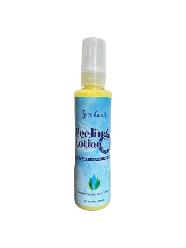 SkeenCare Peeling Lotion for Exfoliate- Refine-and  Reveal in 7 Days.