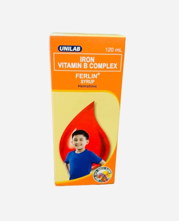 Iron Vitamin B  Complex Ferlin Syrup - Image 3