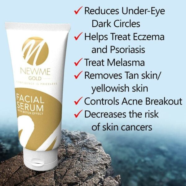 NEWME Gold Facial Serum Whitening Moisturising & Anti- Aging 50 ml. Best Seller - Image 3