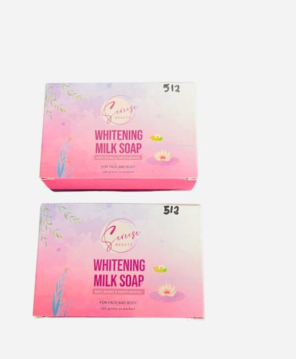 Sereese Beauty  Whitening Milk Soap Anti- Agieng & Moisturise Soap x5 - Image 2