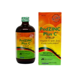PedZINC Syrup Vitamin C with Zinc Food Supplement 100% Reni