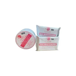 Sy Glow X10 Bleaching Body  Whipped Cream &  Whitening Peel Off/Micro PEEL Soap