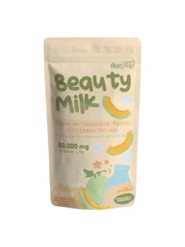 Beauty Milk Premium Japanese Melon Collagen Drink 180g 10 sachets x18g