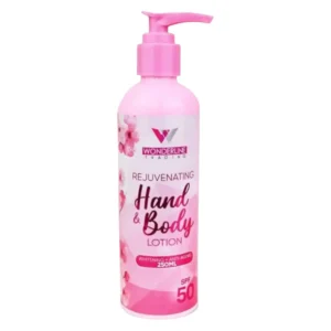 1 x Wonderline Rejuvenating Hand And Body Lotion Whitening SPF50 New Packaging