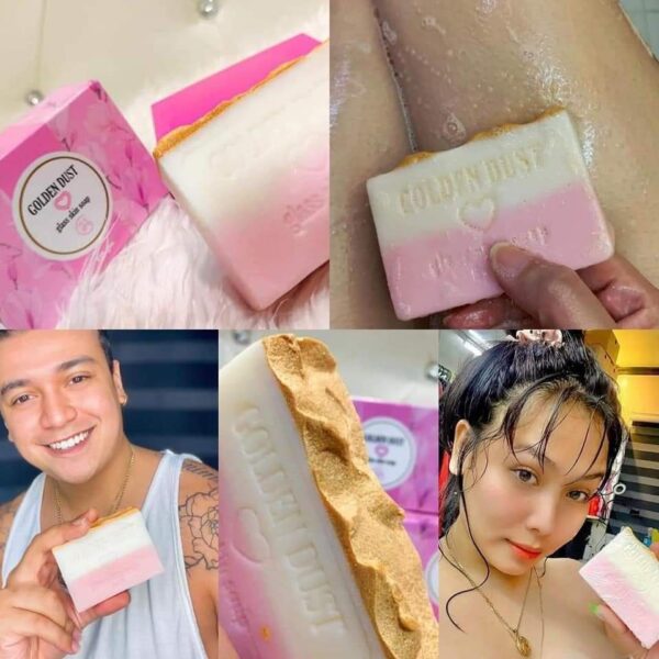 2X G21 Golden Dust Glass Skin Soap Micro Peeling Whitening Soap 135g - Image 10