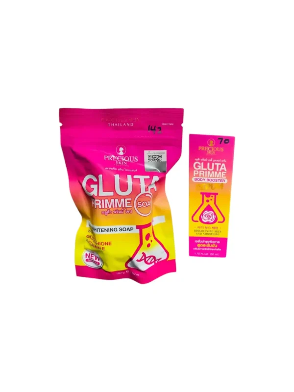 Gluta Primme Body Booster Brightening And Smoothing Skin Serum & Soap