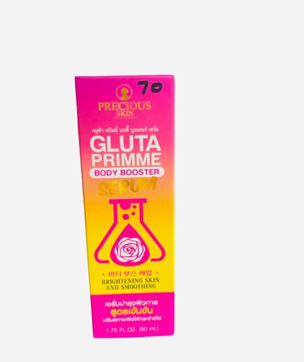 Gluta Primme Body Booster Brightening And Smoothing Skin Serum & Soap - Image 3