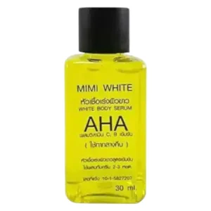 3x Mimi White Multi Alpha Hydroxy Acid AHA White Body Serum  30 ml. A class