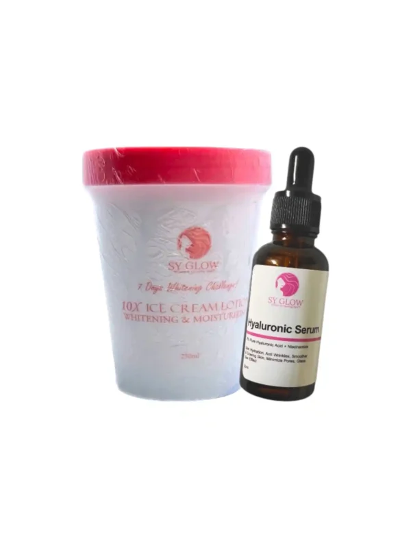 Sy Glow Ice Cream Body Lotion & Whitening Facial Serum
