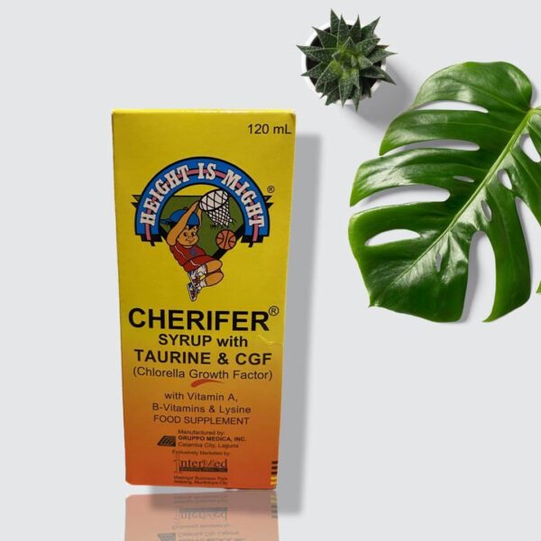 Cherifer Syrup With Taurine &CGF Vit A,B  & Lysine Food Supplement lemon flavour - Image 2