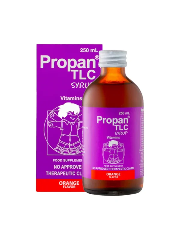Propan TLC (TAURINE,Lysine,Chlorella) Syrup Food Supplement 250 ml Orange Flavor