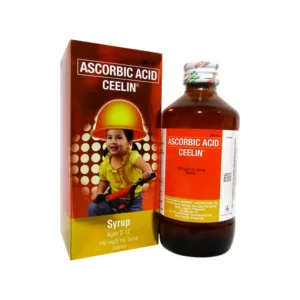 Ascorbic Acid Ceelin Syrup Vitamin C Food Supplement Orange Flavoured 250 ml