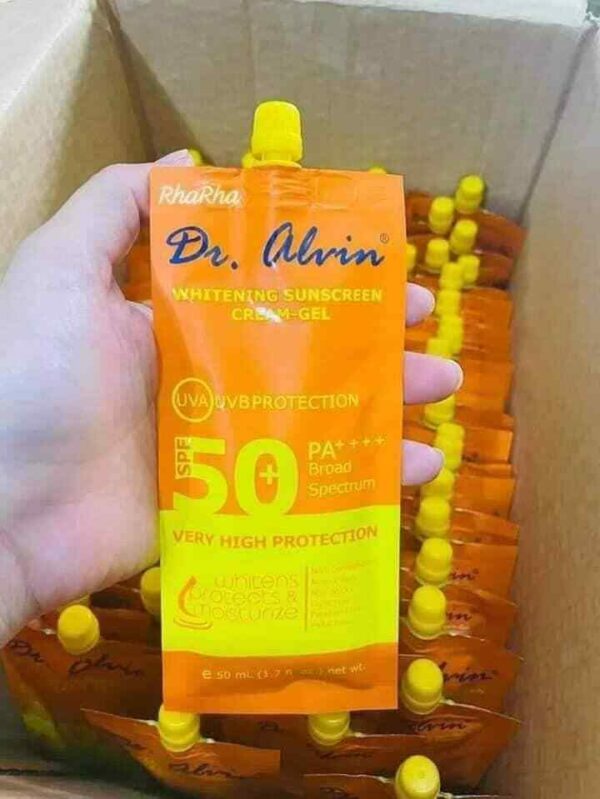 Dr Alvin Whitening Sunscreen Cream Gel Cream SPF50 50ml. - Image 2