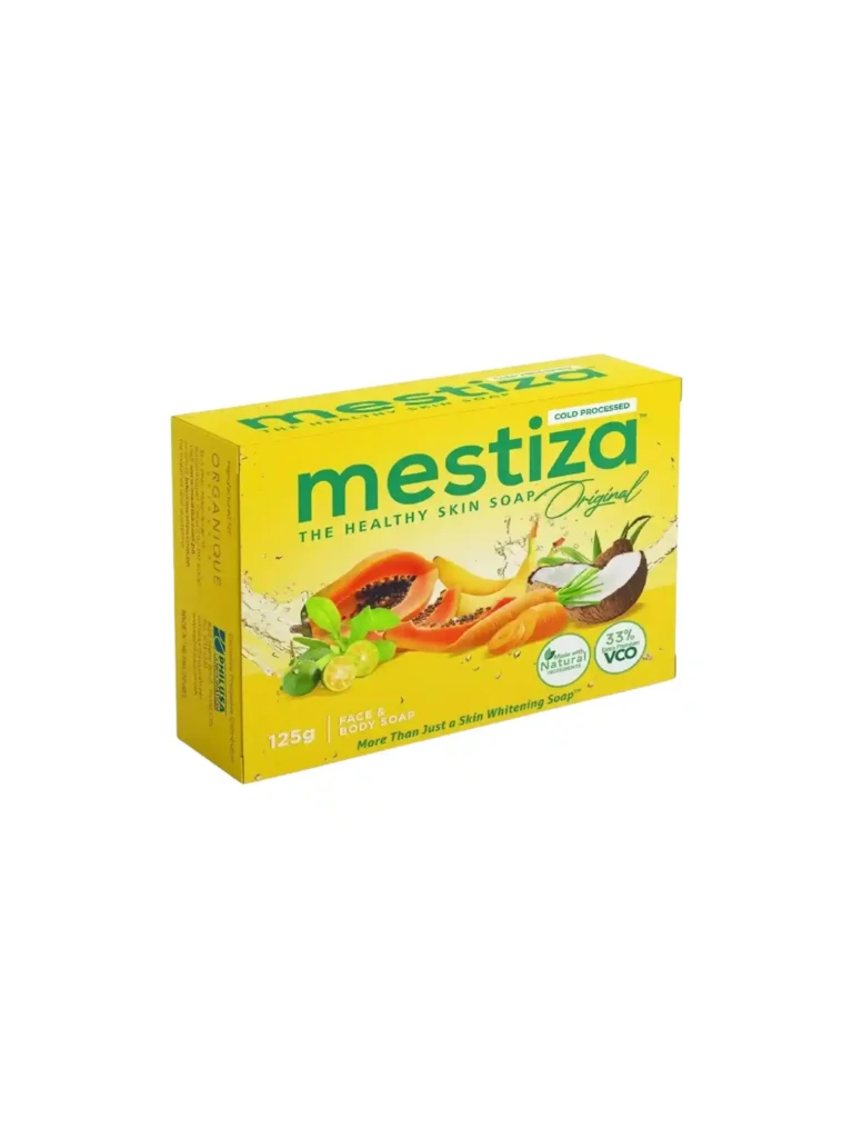 2 x Mestiza Original Natural Whitening Face and Body Soap 125g