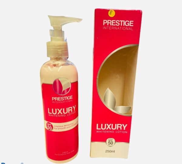 Prestige Luxury Whitening Body Lotion SPF50 250ml New Packaging - Image 3