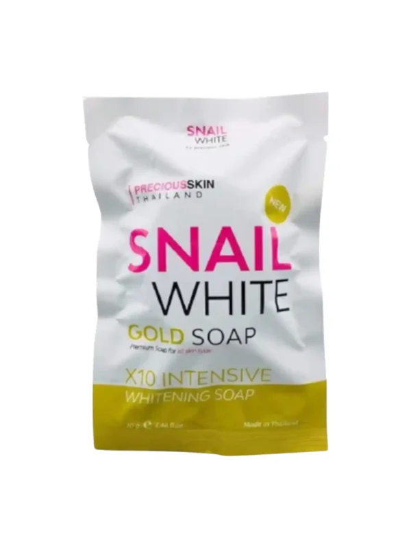 5 x Snail Body White Gold Soap Premium For All Skin Type x10 whitening.70g