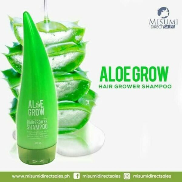 Misumi Aloe Grow Hair Shampoo With Vitamin E & Argan Oil. 300 ml - Image 2