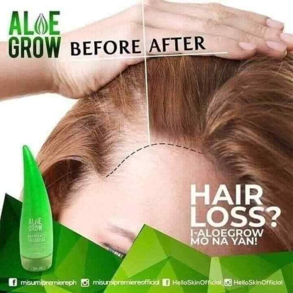 Misumi Aloe Grow Hair Shampoo With Vitamin E & Argan Oil. 300 ml - Image 4