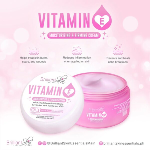 Brilliant Skin Vitamin E Moisturizing & Firming With Snail Secretion 100g - Image 2