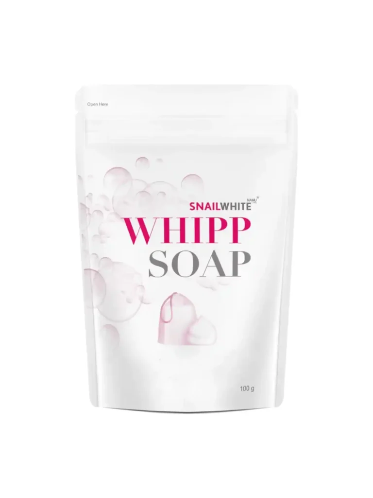 2 x Snail Whipp Soap Whitening And Softening With Delicate Net. 100 g.