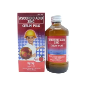 Ascorbic Acid Zinc Ceelin Plus Syrup Multivitamin & Mineral 250 ml apple flavour