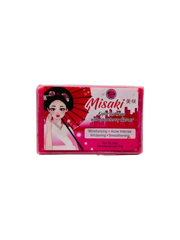 Misaki Kojic Acid Soap With Strawberry