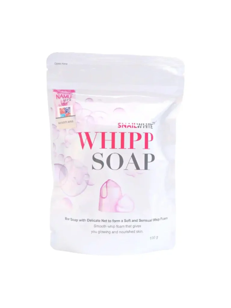 Snail White Whipp Soap Bar With Delicate Net for Glowing Skin 100g