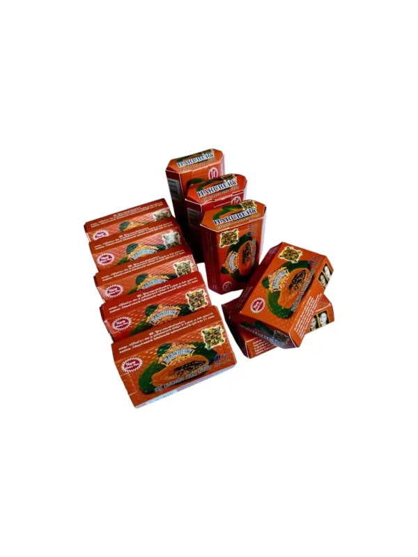 10 x Papaya & Honey Body Whitening Soap With Q10, Vitamin C, AHA +BHA 125g.