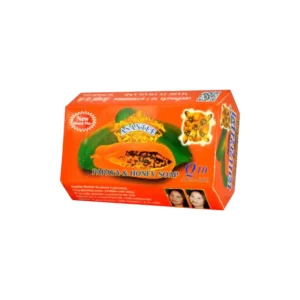 5 x Papaya & Honey Body Whitening Soap With Q10, Vitamin C, AHA +BHA 125g.