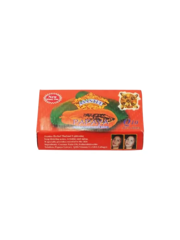 2 x Papaya & Honey Body Whitening  Soap With Q10, Vitamin C, AHA +BHA 125g.