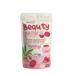 Beauty Milk Premium Japanese Lychee Stemcell Collagen Drink 180g 10 sachets x18g