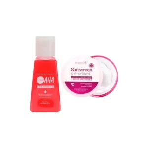 2 x Brilliant Skin Sunscreen Gel Cream & 1 x Face Resurfacing Aha Serum