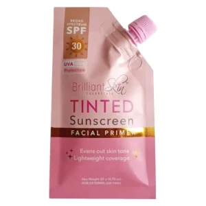 Brilliant Skin Tinted Sunscreen SPF30 UVA UVB Protection Facial Primer 20g