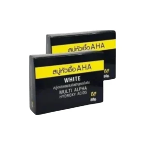 2X AHA White Multi Alpha Hydroxy Acids Whitening Soap 80g. not in a box