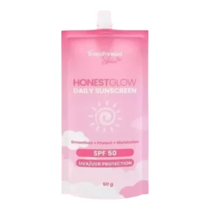 1 Honestglow Daily Facial Sunscreen Smoothen+Protect+ Moisture SF50 50g