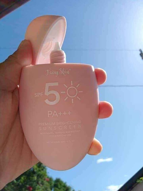 Fairy Skin SPF 5 PA +++ Face Premium Brightening Sunscreen Cream 50g - Image 4