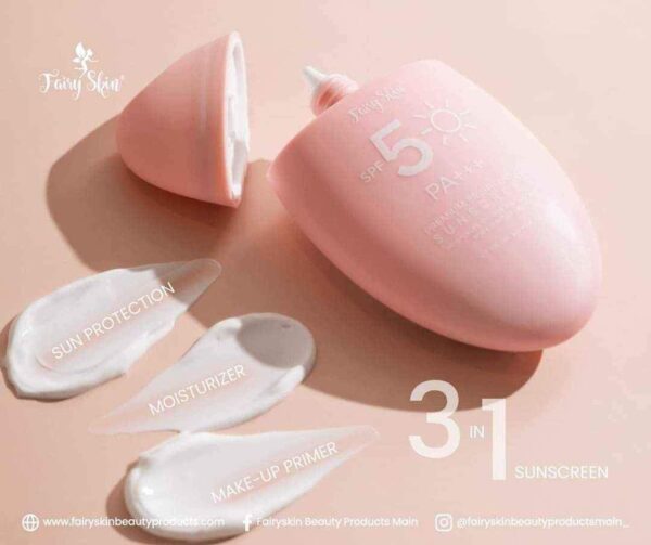 Fairy Skin SPF 5 PA +++ Face Premium Brightening Sunscreen Cream 50g - Image 6