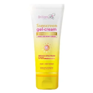 Brilliant Skin Sunscreen Gel- Cream Soothes & Protect SPF50 UVA+UVB Protection