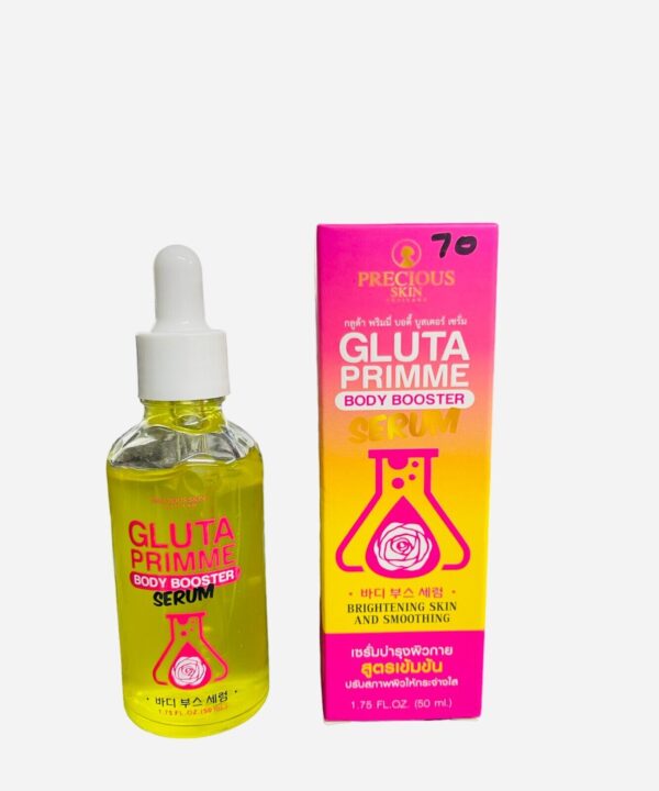 Gluta Primme Body Booster Brightening And Smoothing Skin Serum & Soap - Image 2