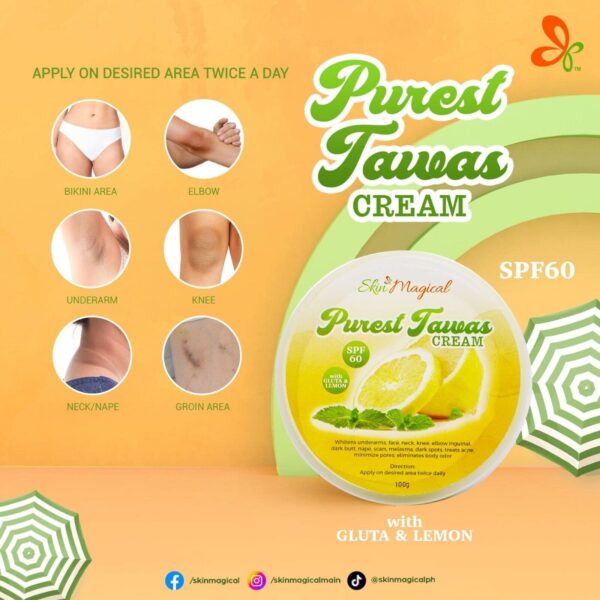 Skin Magical Purest Tawas With Gluta & Natural anti- Bacteria Agent 100g - Image 6