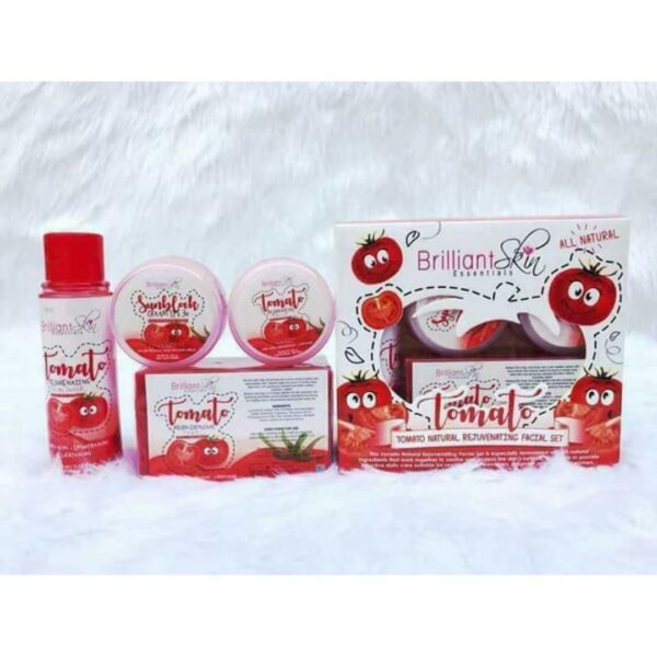 Brilliant Skin Essentials  Tomato Natural  Micro- Exfoliating Facial Set. - Image 3
