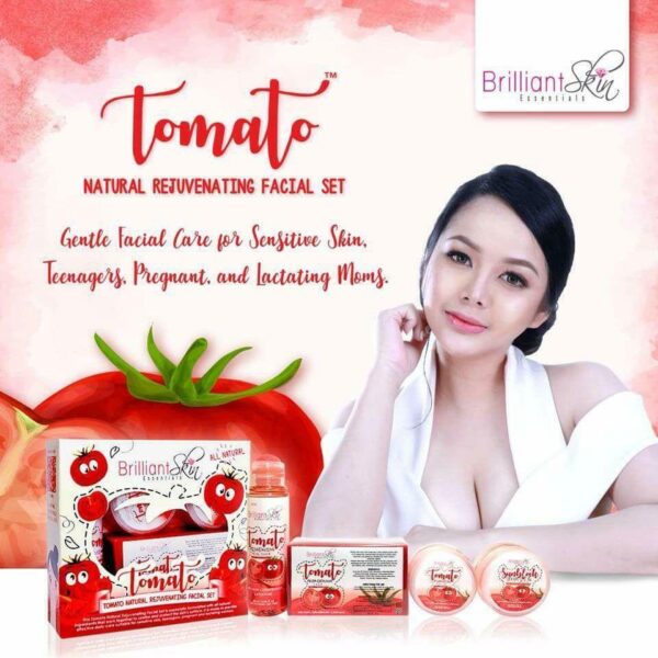 Brilliant Skin Essentials  Tomato Natural  Micro- Exfoliating Facial Set. - Image 4