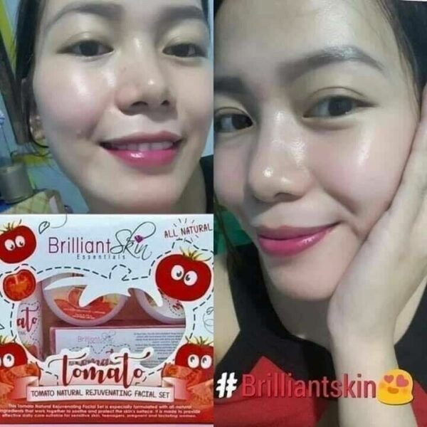 Brilliant Skin Essentials  Tomato Natural  Micro- Exfoliating Facial Set. - Image 5