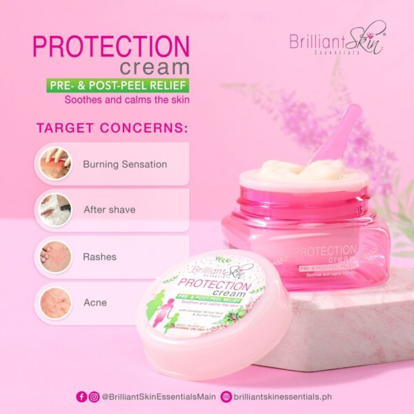 2 x Brilliant Skin Facial  Protection  Cream Pre- & Post -Peel Relief . 15g - Image 2